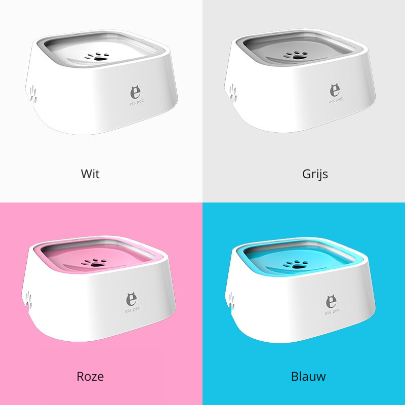 pets : Honden Waterdispenser Wit - Verfrissend Drinkbak Huisdier - Kunststof in van Pantino