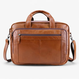 laptop bag : Leren Laptoptas met Schouderband Leder - Bruin in Bruin van Pantinoshop