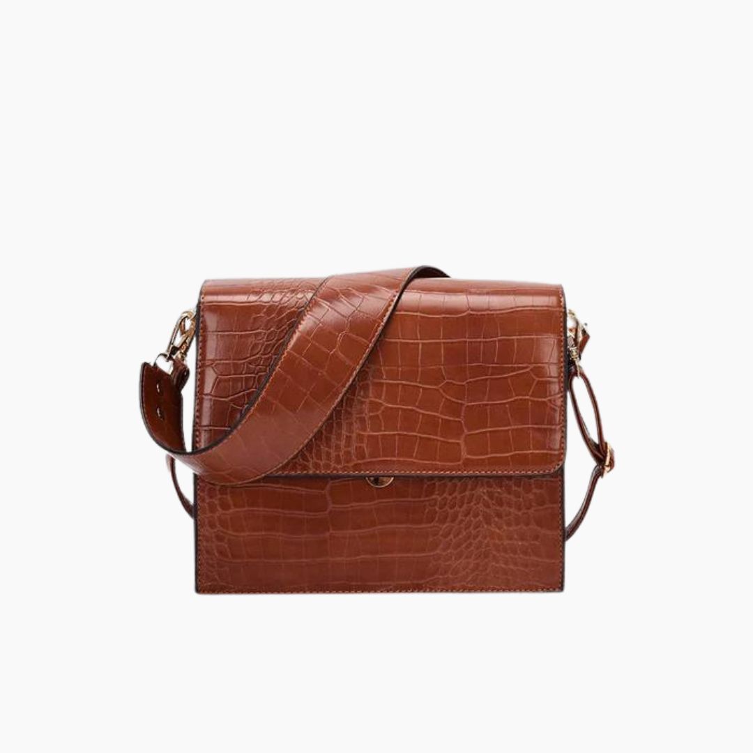 bags : Schoudertas Zwart - Chic Lucia in Bruin van Pantino