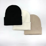Bonnet coupe-vent femme - Noir+Blanc+Beige