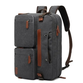 bags : Julia Uniek Rugzak Dames - Rugzak - Laptop Rugzak in Canvas Grijs van Pantino