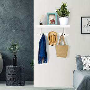 home & garden : Wandrek met Kapstok Fluweel - Vintage Wit in van Pantino
