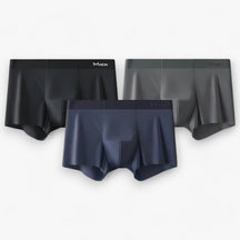 Men's Swim Trunks : Chill Heren Zwembroek - Ademend, Sneldrogend & Anti-Statisch voor Zomercomfort in Zwart - Donkergrijs - Donkerblauw van Pantino