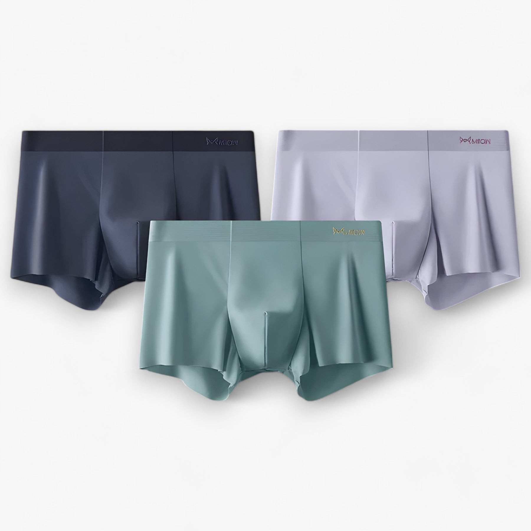 Men's Swim Trunks : Chill Heren Zwembroek - Ademend, Sneldrogend & Anti-Statisch voor Zomercomfort in Donkerblauw - Paars - Groen van Pantino