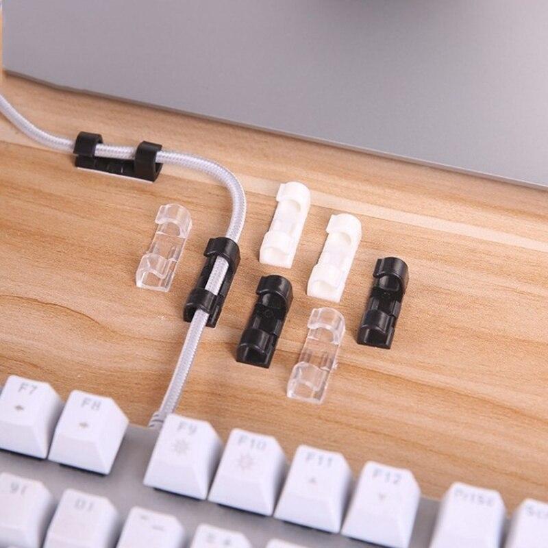 Cable Organizer Clips : Zelfklevende Kabelorganizers L Zorg voor een Opgeruimd Huis - Transparant in van Pantino