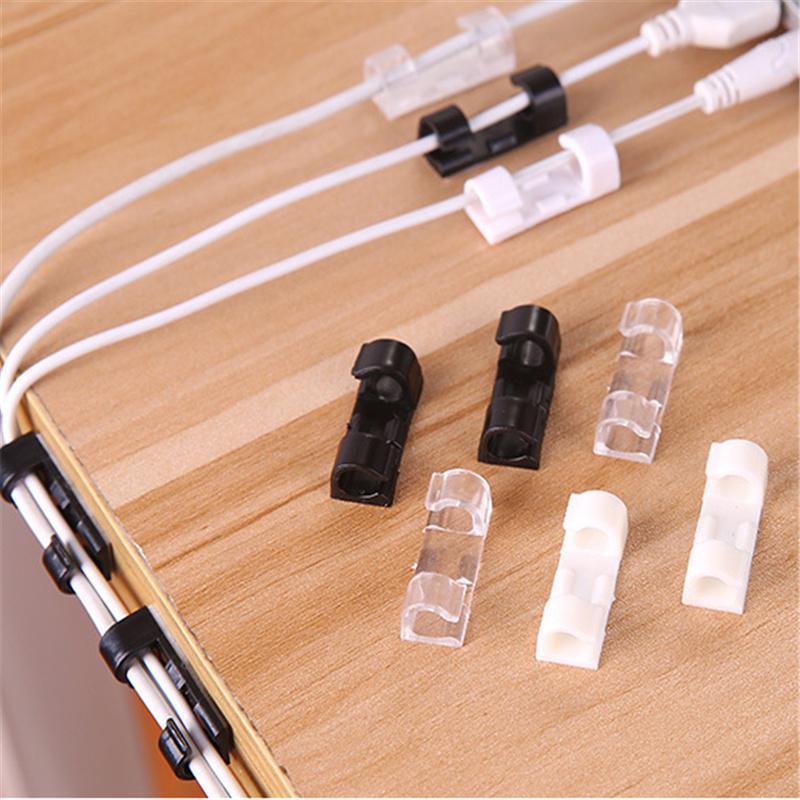 Cable Organizer Clips : Zelfklevende Kabelorganizers L Zorg voor een Opgeruimd Huis - Transparant in van Pantino