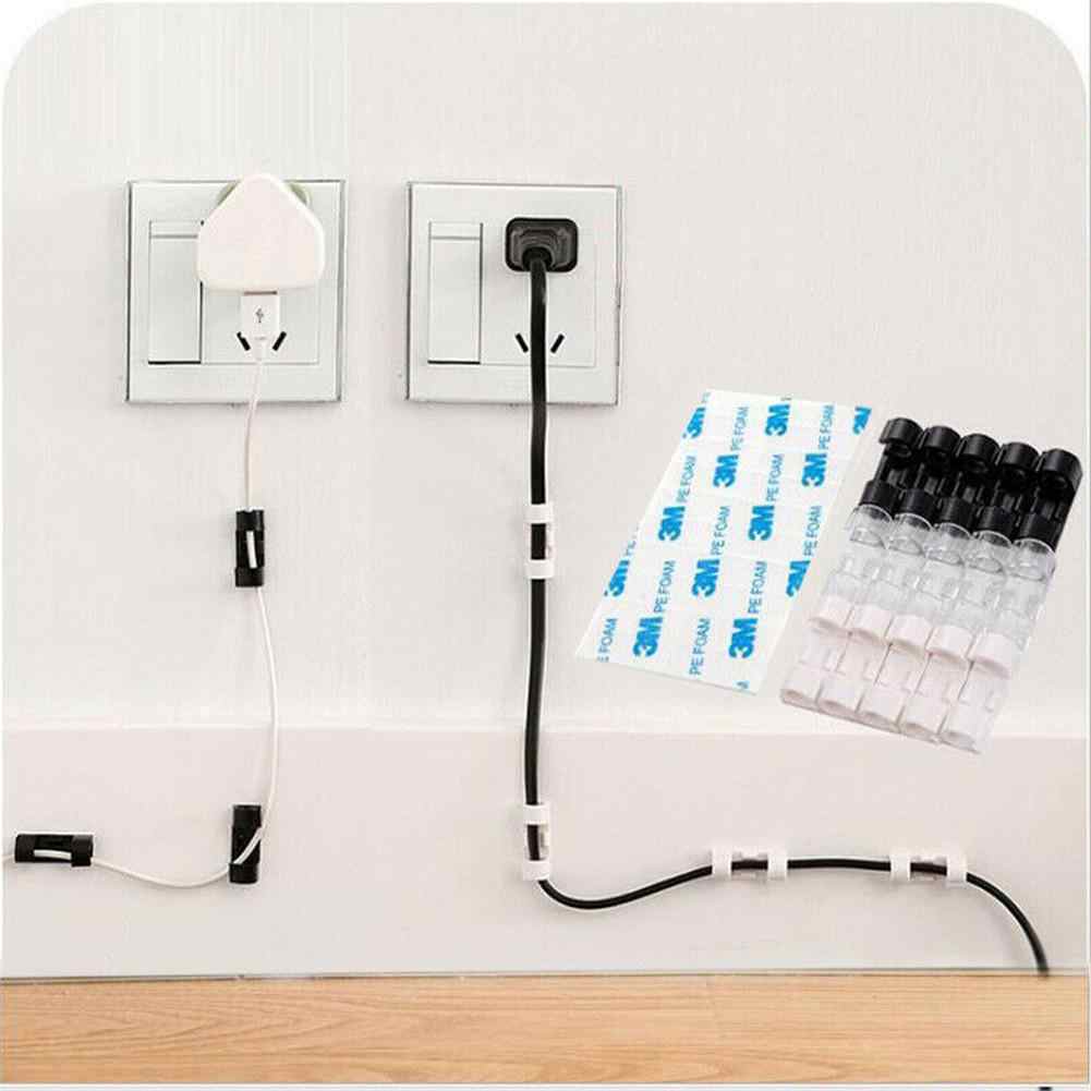 Cable Organizer Clips : Zelfklevende Kabelorganizers L Zorg voor een Opgeruimd Huis - Transparant in van Pantino