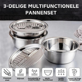 home & garden : Master Chop - 3-in-1 Roestvrijstalen Snijlade in van Pantino