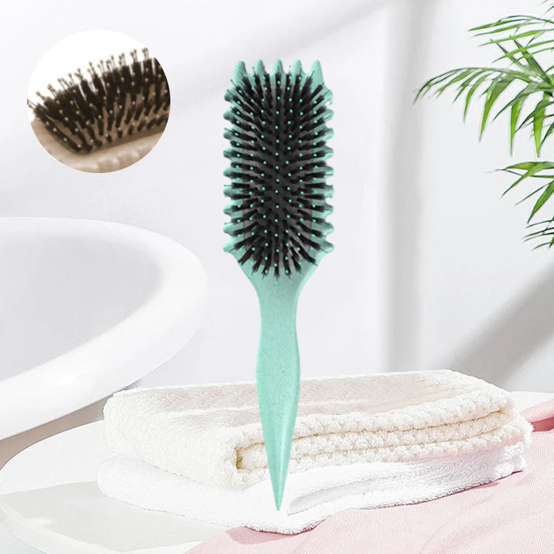 Hair Brush : Stylingborstel voor krullend haar - Bounce Curl Define, groen, voor definitie en volume in van Pantino