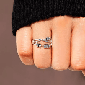 Ring : Fidget Ring - Zilver - Accessoire in van Pantino