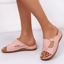 Sandals : Ergonomische Wandel Sandalen Dames - Comfortabele Sandalen voor Langdurig Gebruik - Bruin in Roze van Pantino
