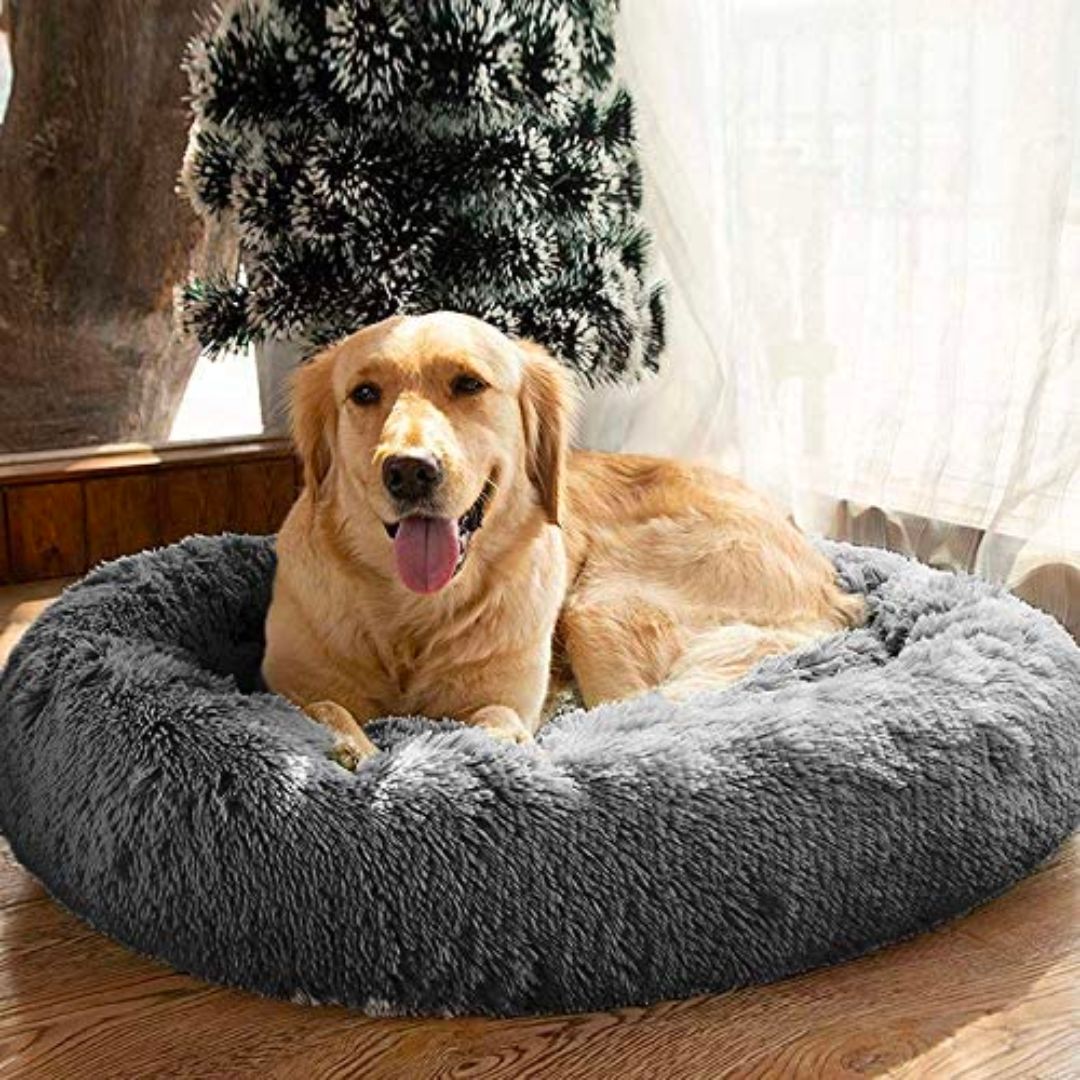 pets : Hondenbed Donut - Knus Comfortabel Zacht - Pluche in van Pantino