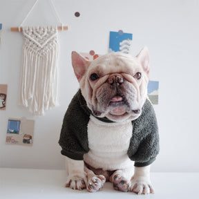 pets : Fleece-Gevoerde Omkeerbare Jas voor Honden - Donkergrijs in van Pantino