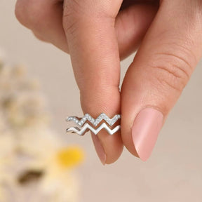 Ring : Dochter Ring - Speciaal Cadeau Moederliefde - Verstelbaar Zilver in van Pantino