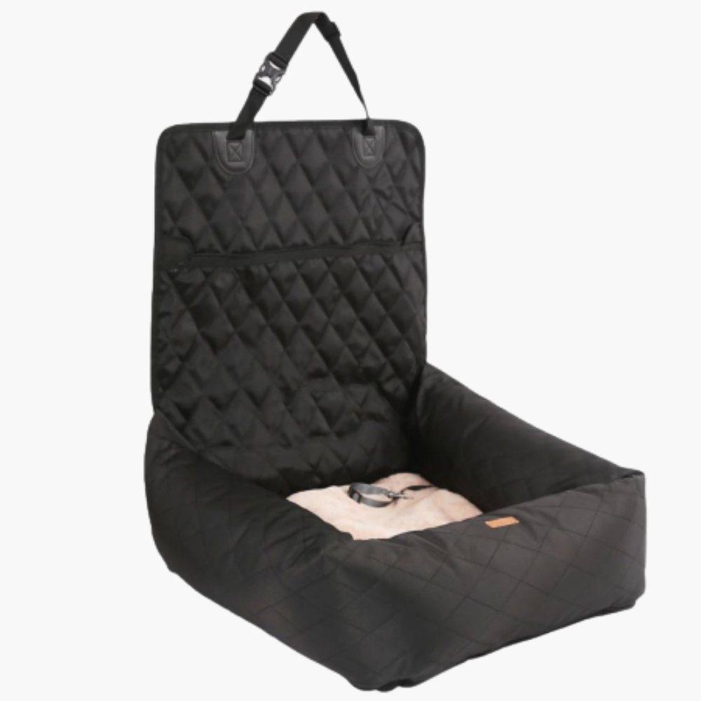 pets : Honden Auto Zitje en Bed - Veilig Comfortabel Autorit - Pluche in van Pantino