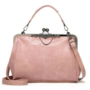 bags : Effen Handtas Dames Beige - Veelzijdig Ruim Stijlvol - PU-Leer in Roze van Pantino