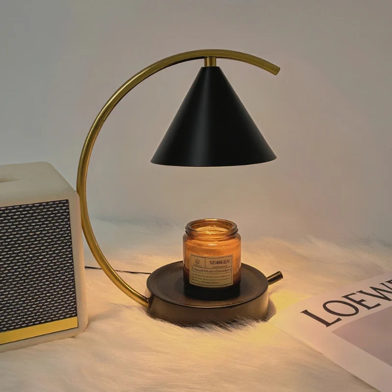 Moonveil Wasbrander Lamp – Elegante Kaars & Wasmelt Warmer