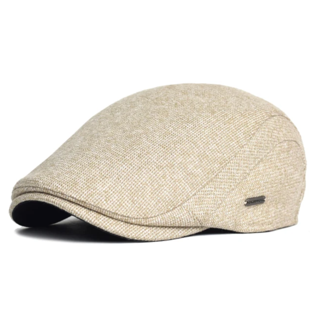 Beret : Streetsyle Baret Class Dames - Zwart in Beige van Pantino