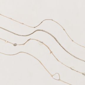 Sieraden : Gelaagde Kettingset Dames Goud - Multi-Strand Charms - RVS in van Pantino