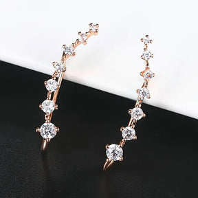 Earrings : Diamanten Oorbellen met Zeven Sterren Dames - Goud in Goud van Pantino
