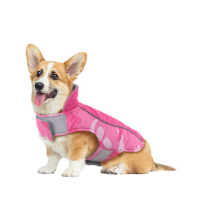 pets : Stijlvolle Camouflage Hondenjas met Reflecterende Stiksels - Paars in van Pantino