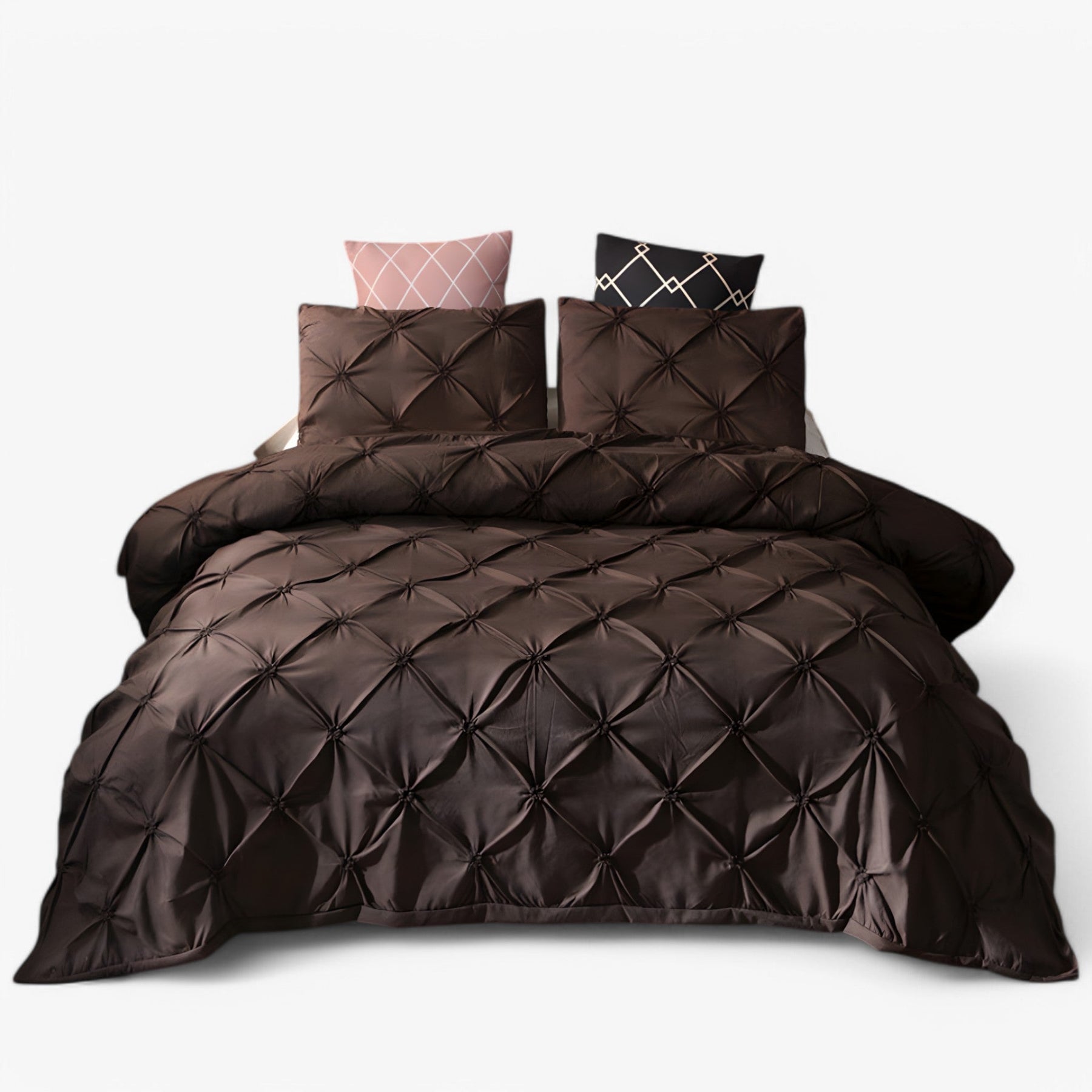 home & garden : Luxe Katoenen Bedlinnen - Zwart in Koffie van Pantino
