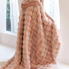 home & garden : SnugWrap - Luxe Deken Wol - Beige in Blush van Pantino