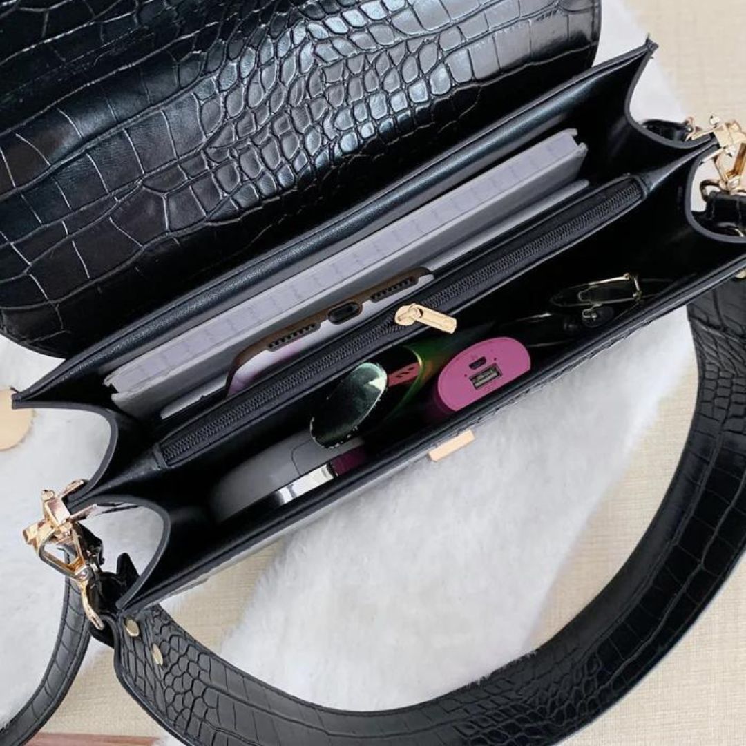 bags : Schoudertas Zwart - Chic Lucia in van Pantino