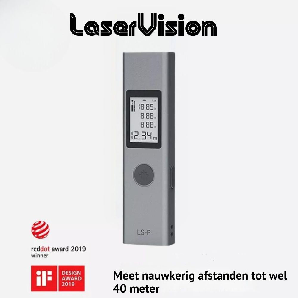 gadgets : LaserVision - Zeer Nauwkeurige Laserafstandsmeter in 40M variant van Pantino