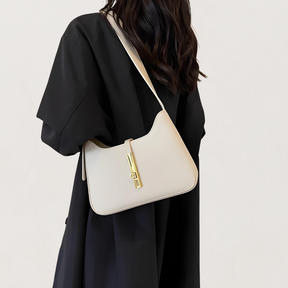 Shoulder Bag : Handtas Dames Zwart - Elegante Stijl - Synthetisch Leer in van Pantino