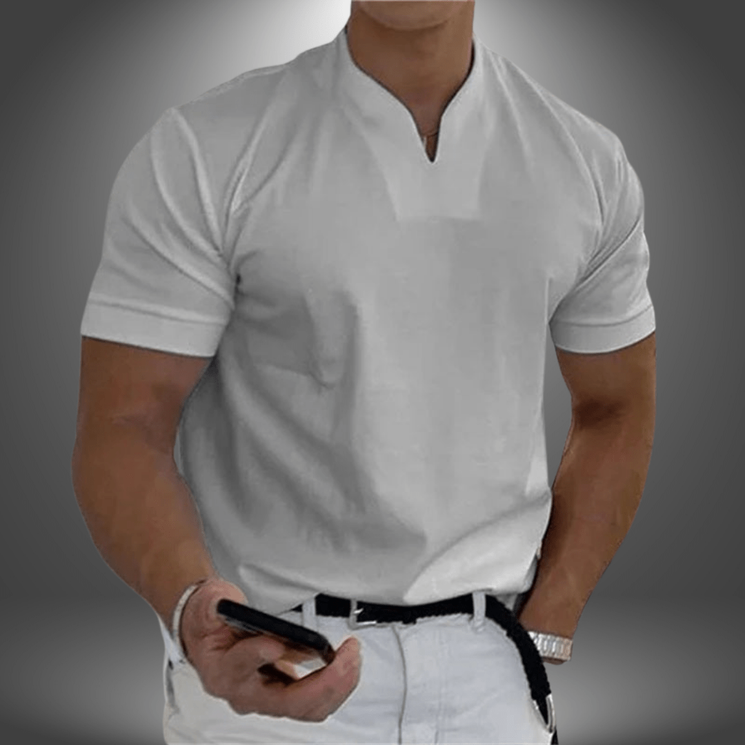 Men > Shirts > T-Shirt : Dominic V-Neck Tee – Slank T-shirt voor heren in van Pantinoshop