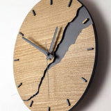Horloge murale GrandArc en bois - Grand format - Design minimaliste