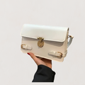 Borsa a Mano Donna Nera - Stile Elegante - Pelle Sintetica
