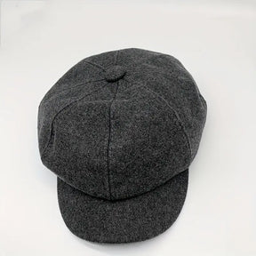 Beret : Baret Muts Dames Zwart - Comfortabel Stijlvol Winter - Wol in Donkergrijs van Pantino