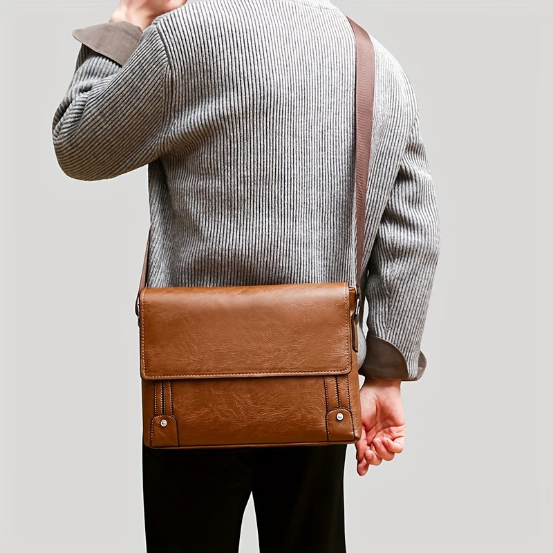 bags : Schoudertas Zwart - Een Informele, Zachte PU-Leren Aktetas, Zakelijke in van Pantino