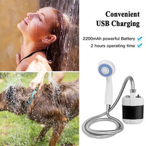 outdoor equipment : Draagbare Campingdouche - Innovatief Warm Water Outdoor - Kunststof in van Pantino