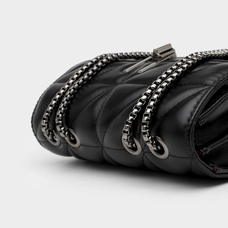bags : Deborah Handbag Leer Zwart in van Pantino