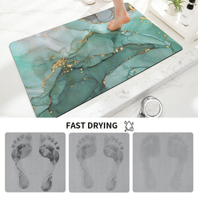 home & garden : Antislipmat Marmerpatroon - Marble - Donkergrijs in van Pantino