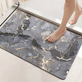 home & garden : Antislipmat Marmerpatroon - Marble - Donkergrijs in van Pantino