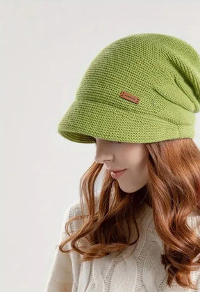 Hat : Modieuze Muts Dames - Fleece Warm Trendy Winter - Fleece in Groen van Pantino