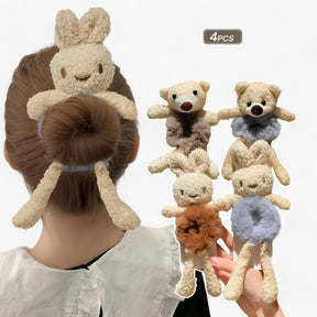 Hairband Set : Schattige Pluche Set in van Pantino