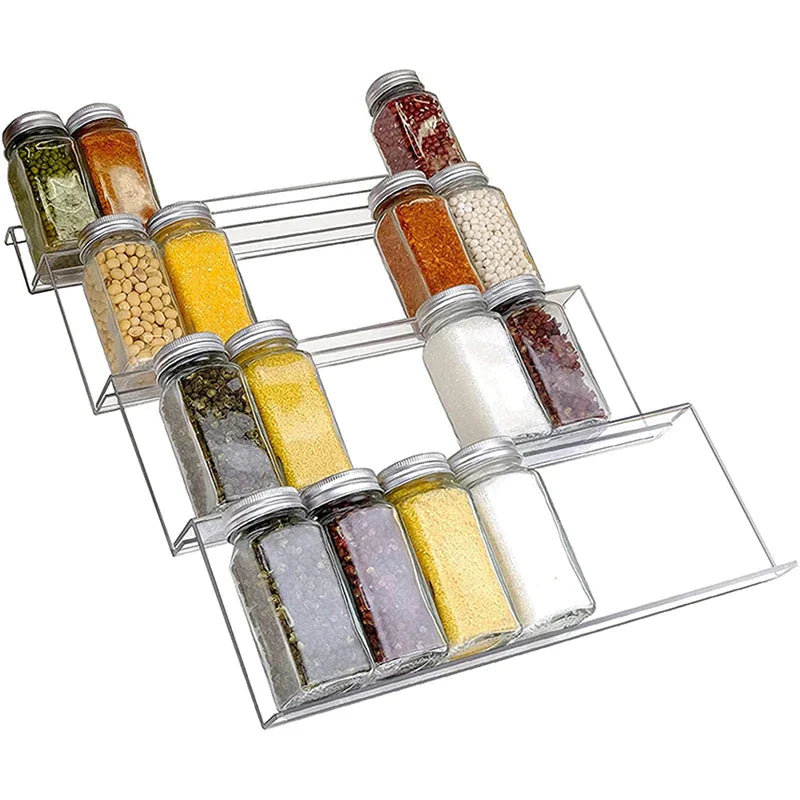 home & garden : Keuken Kruidenrek Organizer Zwart - Uitbreidbaar Acryl Design - Acryl in van Pantino