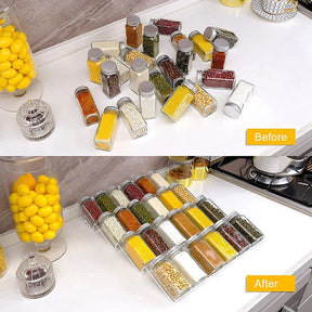 home & garden : Keuken Kruidenrek Organizer Zwart - Uitbreidbaar Acryl Design - Acryl in van Pantino