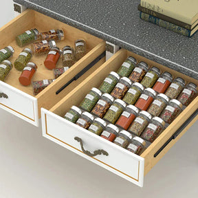 home & garden : Keuken Kruidenrek Organizer Zwart - Uitbreidbaar Acryl Design - Acryl in van Pantino