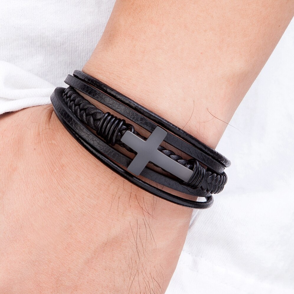 Bracelet : Armband Zwart - Voor de van Mijn Zoon Metaal in van Pantino