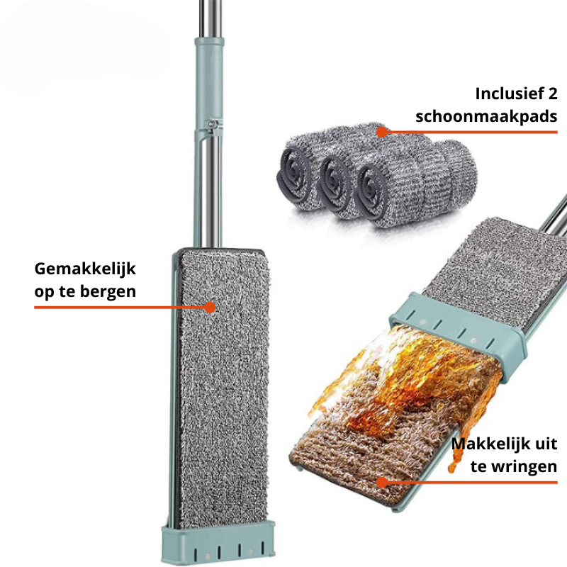 home & garden : Squeeze Mop - Tijdbesparend Handige Reinigingsfunctie - Microvezel in van Pantino