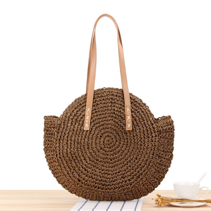 bags : Stro Handtas Zomer Strand - Beige in van Pantino