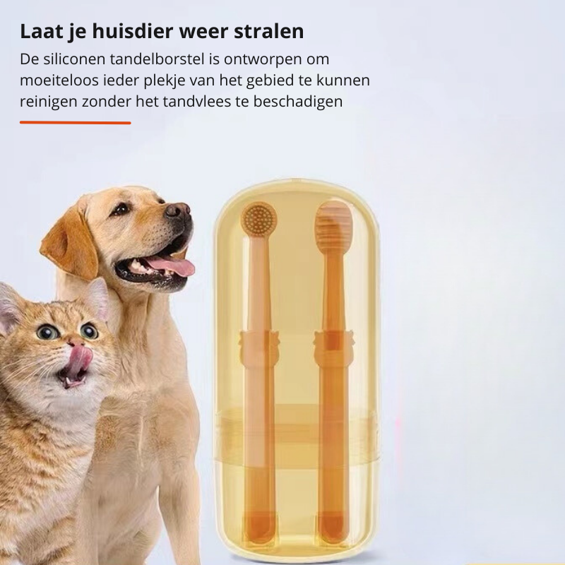 pets : DoggyDent Tandenborstel - Verzorg het Gebit van Je Hond als een Professional in van Pantino