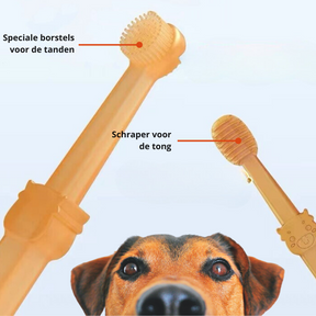 pets : DoggyDent Tandenborstel - Verzorg het Gebit van Je Hond als een Professional in van Pantino