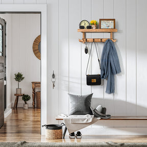 home & garden : Wandrek met Kapstok Fluweel - Vintage Wit in van Pantino